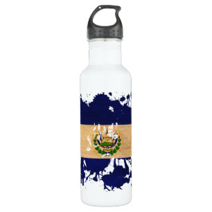 El Salvador Flagge Trinkflasche