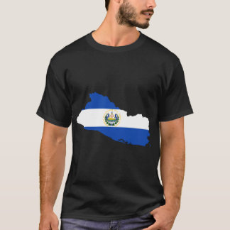 El Salvador Flaggen-Karte T-Shirt