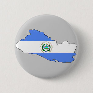 El Salvador Flaggenkarte Button