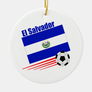 El Salvador Fußball-Team Keramikornament