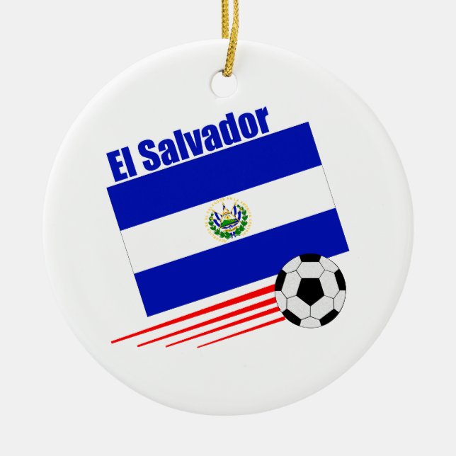 El Salvador Fußball-Team Keramikornament (Vorne)