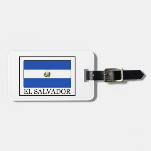 El Salvador Gepäckanhänger (Vorderseite horizontal)