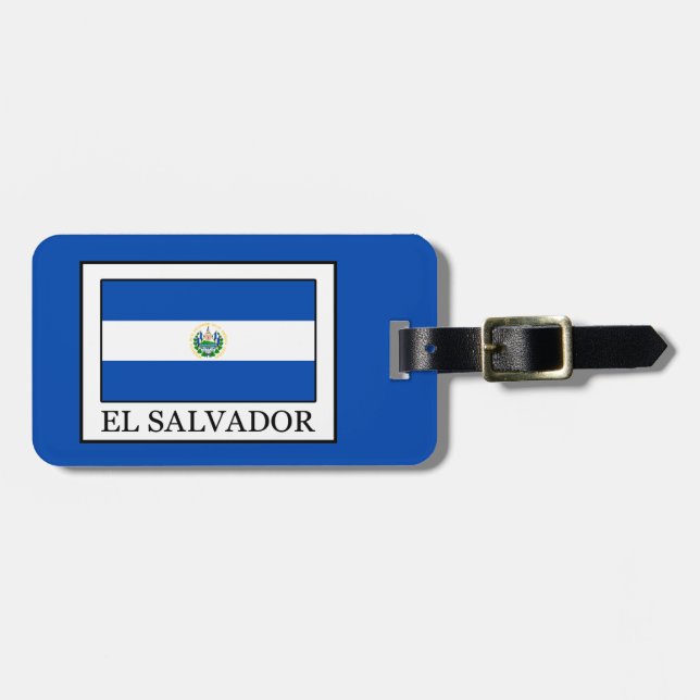 El Salvador Gepäckanhänger (Vorderseite horizontal)
