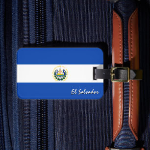 El Salvador Gepäckmarken, patriotische Flagge Salv Gepäckanhänger