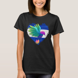 El Salvador Girl Salvadorian Mujer Salvadoreña Fla T-Shirt