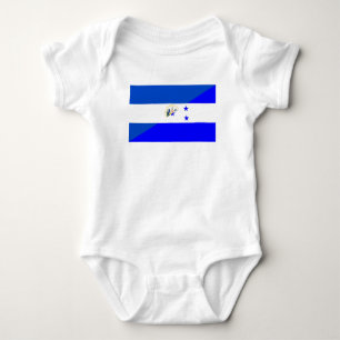 El Salvador Honduras halbes Flaggen-Landsymbol Baby Strampler