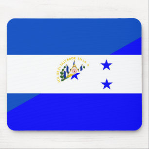 El Salvador Honduras halbes Flaggen-Landsymbol Mousepad