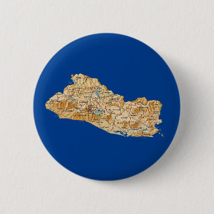 El Salvador Karten-Knopf Button