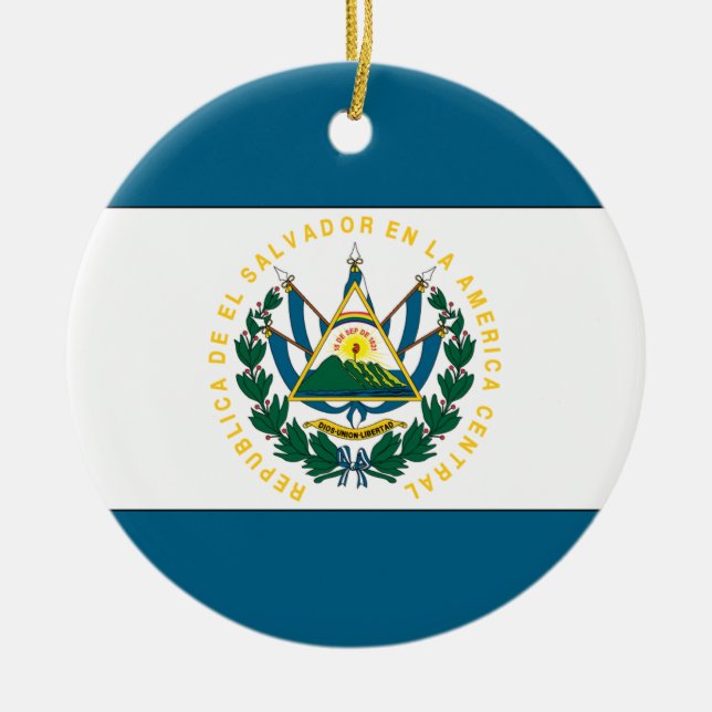 El Salvador Keramik Ornament (Vorne)