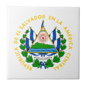 El Salvador Landeswappen Symbol Emblem Flagge Fliese