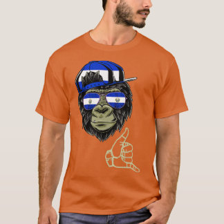 El Salvador Monkey Salvadorean Ape Salvadorian Roo T-Shirt