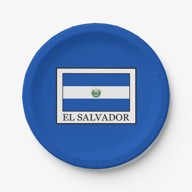El Salvador Pappteller (Vorderseite)