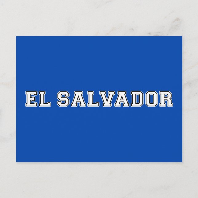 El Salvador Postkarte (Vorderseite)