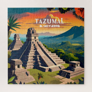 El Salvador Reise Vintage Retro Puzzle