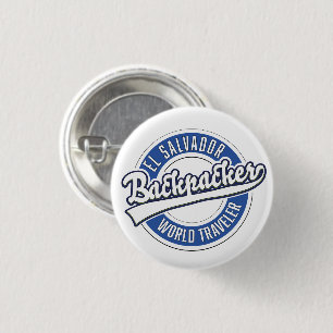 El Salvador Rucksacktouristen Button