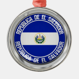 El Salvador Runde Emblem Ornament Aus Metall