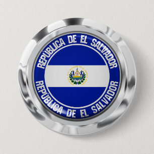 El Salvador rundes Emblem Button