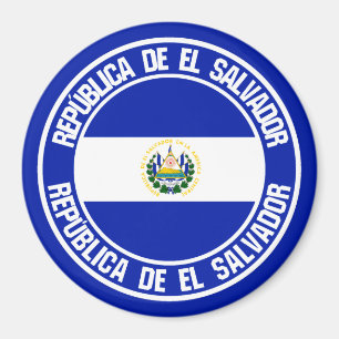 El Salvador rundes Emblem Magnet