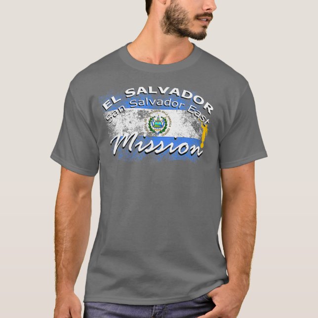 El Salvador San Salvador East Mormon LDS-Mission T-Shirt (Vorderseite)