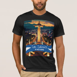 El Salvador Travel Vintage Poster San Salvador T-Shirt