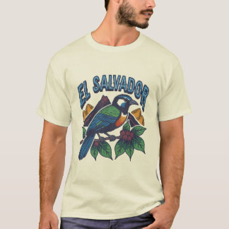 El Salvador – Vintage Motmot Vogel & Kulturerbe T-Shirt