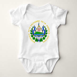 El Salvador Wappen Baby Strampler