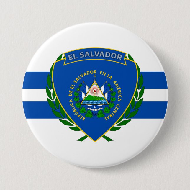 El Salvador-Wappen Button (Vorderseite)
