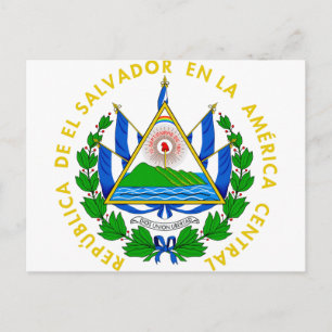 El Salvador-Wappen Postkarte