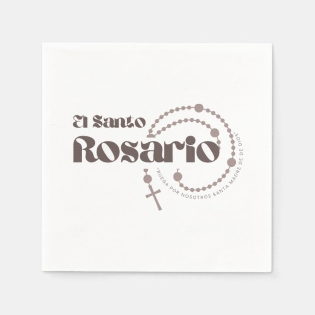 El Santo Rosario Serviette (Vorderseite)