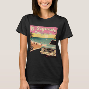 El Segundo Retro Beach Urlaub Souvenir El Segund T-Shirt