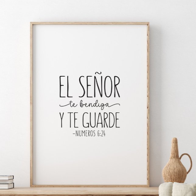 El Señor te bendiga y te guarde, Numeros 6:24 Poster (Von Creator hochgeladen)