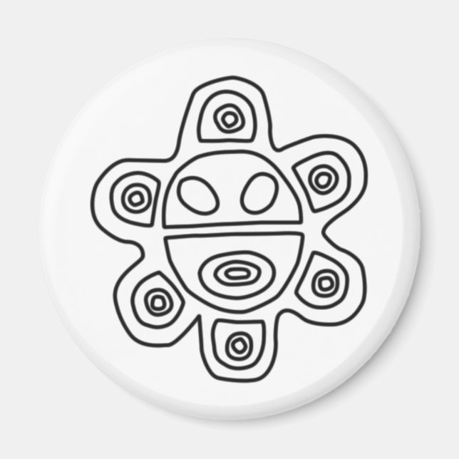 El Sol Taino Magnet (Vorne)