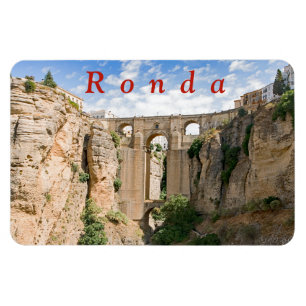 "El Tajo" von Ronda mit der Puente Nuevo. Magnet