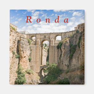 "El Tajo" von Ronda mit der Puente Nuevo. Magnet