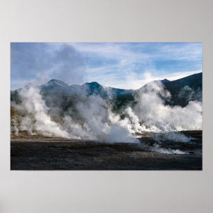 El Tatio Geysire nahe San Pedro de Atacama - Chile Poster