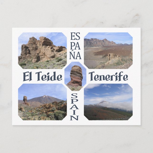 El Teide, benutzerdefinierte Postkarte Teneriffas (Vorderseite)