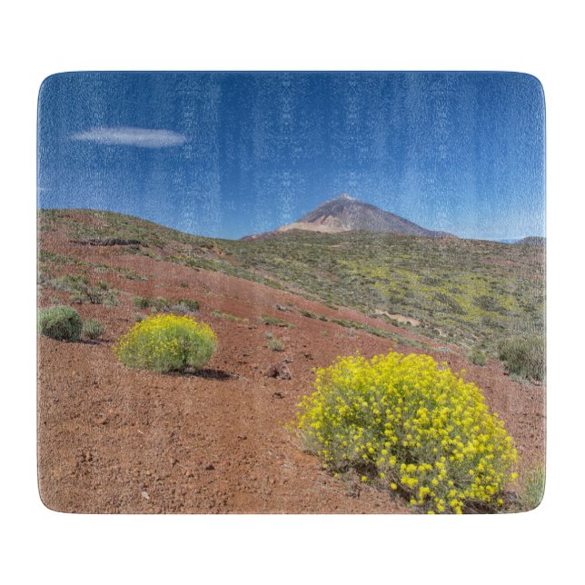 El Teide im Springtime Schneidebrett (Vorderseite)