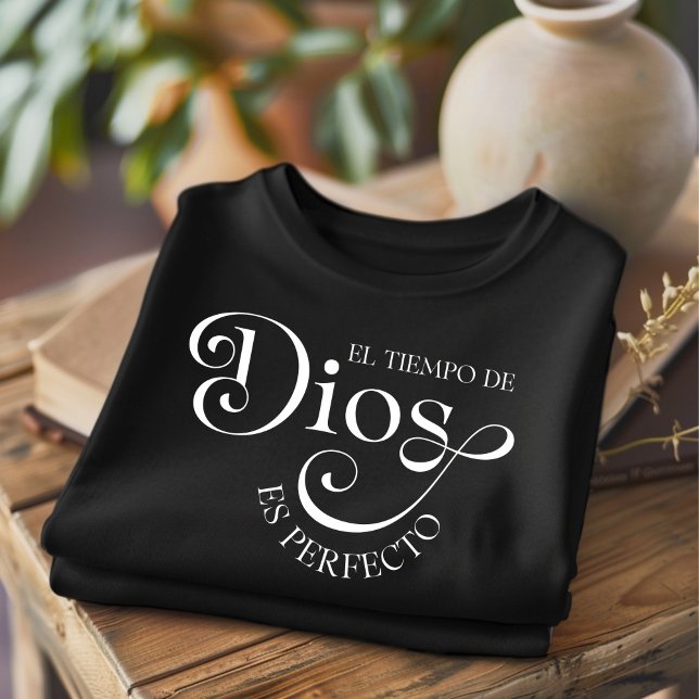 El Tiempo De Dios Christlicher spanischer T - Shir T-Shirt (Von Creator hochgeladen)