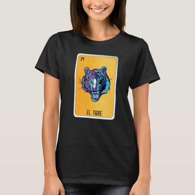 El Tigre Mexican Lottery Mexico Loteria Cards  1 T-Shirt (Vorderseite)