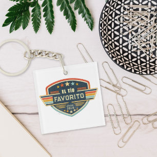 El Tío Favorito Custom Jahr Retro Patch Design Schlüsselanhänger