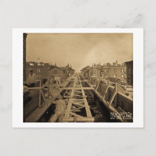 El Track & Station Bau zweite Ave & 86. Postkarte