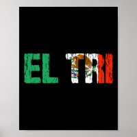 El Tri Mexico Fußball Fan Futbol bedrucktes Flagge