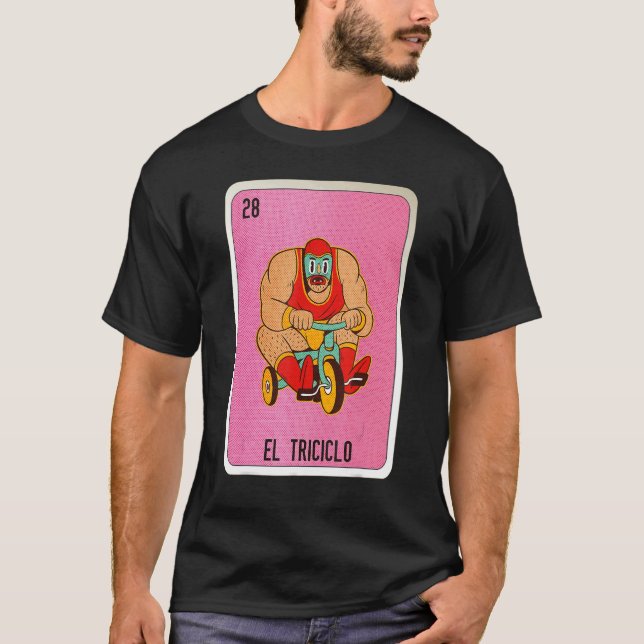 El Tricicolo Mexican Slang Lottery Bingo Cards T-Shirt (Vorderseite)
