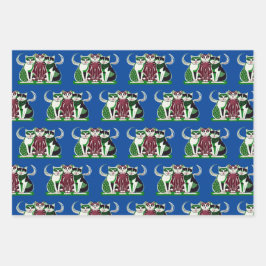 ¡El trío perfecto! Geschenkpapier Set