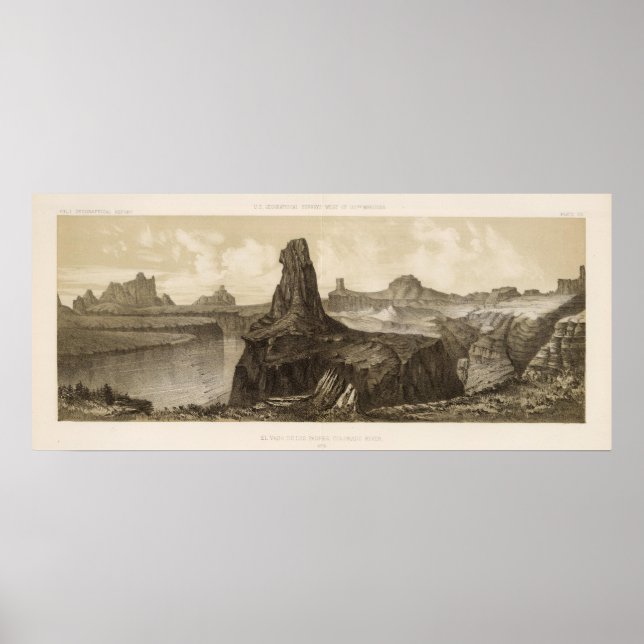 El Vado de Los Padres, Colorado River Poster (Vorne)