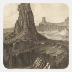 El Vado de Los Padres, Colorado River Quadratischer Aufkleber