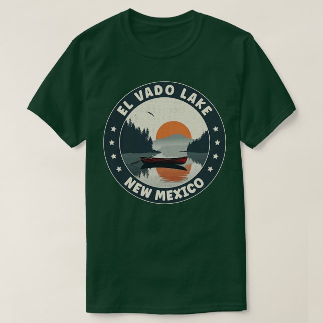 El Vado Lake New Mexico Sunset T-Shirt (Design vorne)