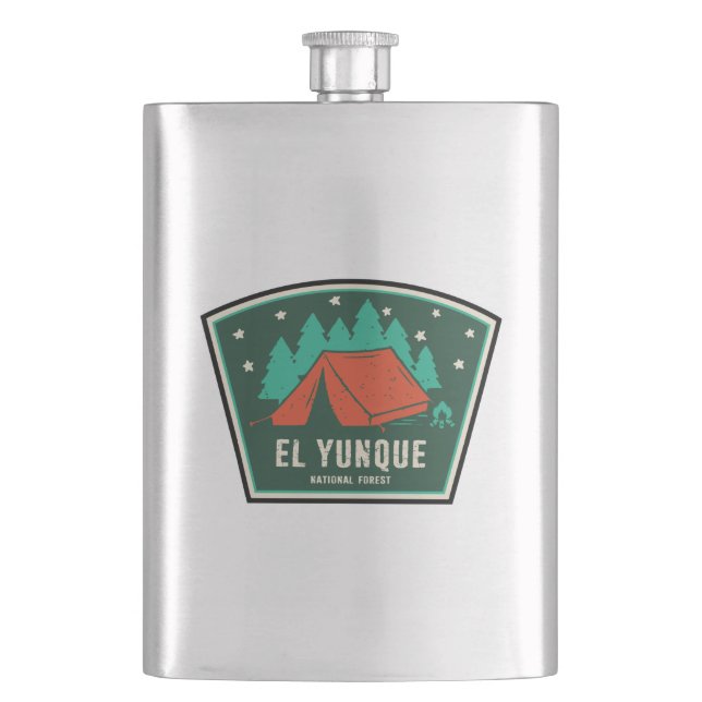 El Yunque National Forest Camping Flachmann (Vorderseite)