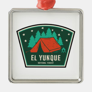 El Yunque National Forest Camping Ornament Aus Metall