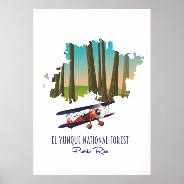 El yunque National forest puerto rico Karte Poster (Vorne)